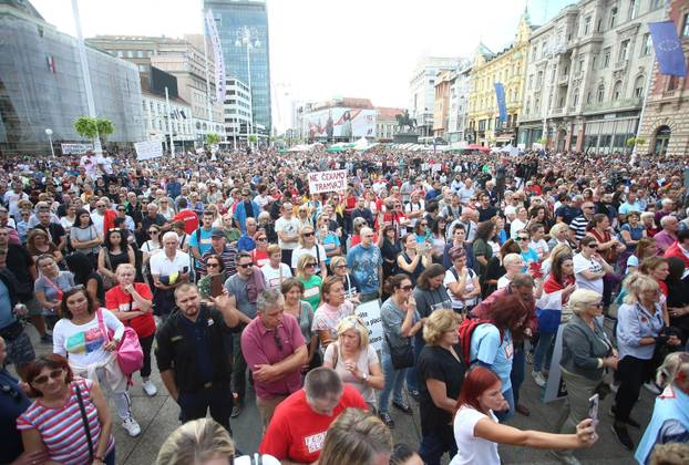 Zagreb: Na glavnom Trgu održan je Festival slobode 2.0