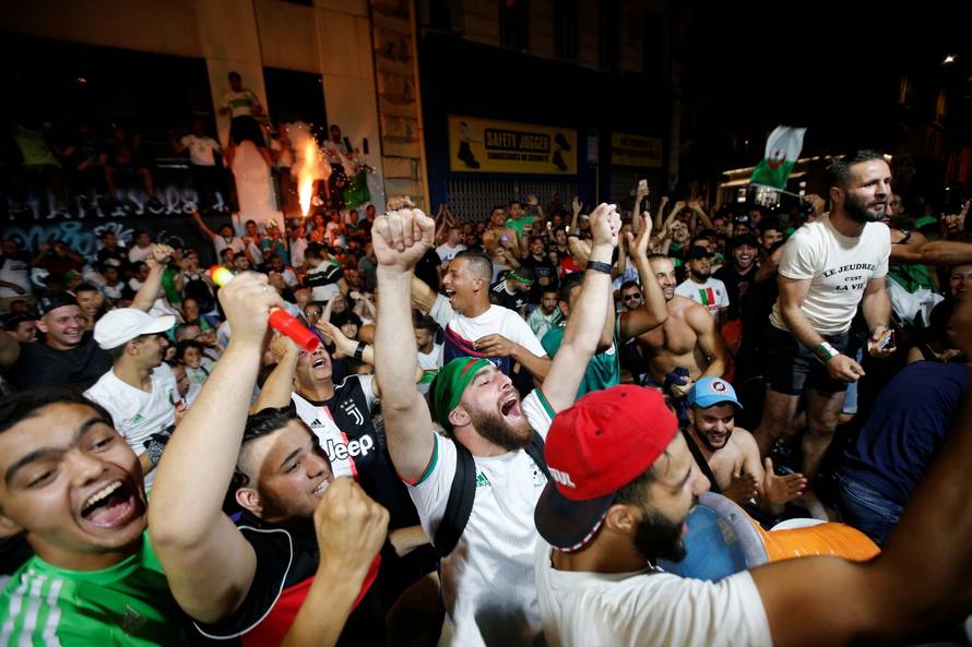 Fans watch the Africa Cup of Nations 2019 - Final - Senegal v Algeria
