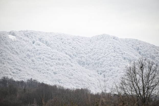 Snijeg u samoborskom gorju