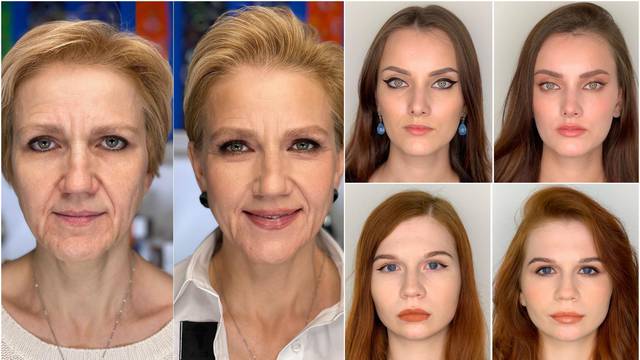 Žene se šminkale same, pa isti 'look' napravila profesionalka: Pogledajte razlike u make-upu