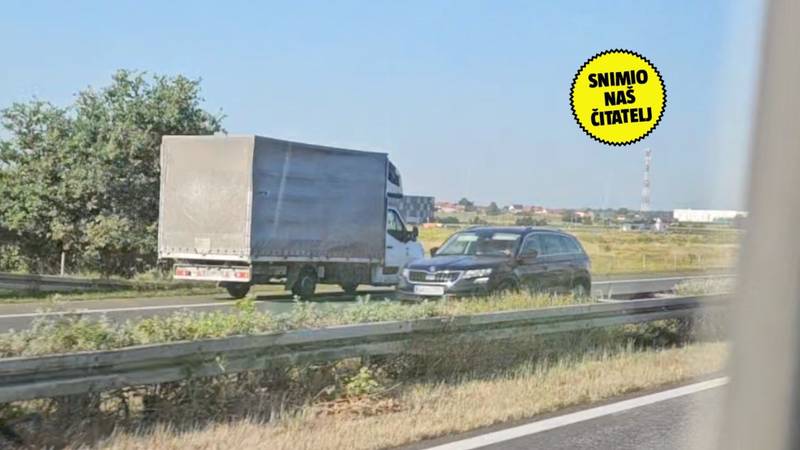 VIDEO SUMRAK PAMETI Uletio kamionom u suprotni smjer na A1, jurio pa zakačio drugi auto...
