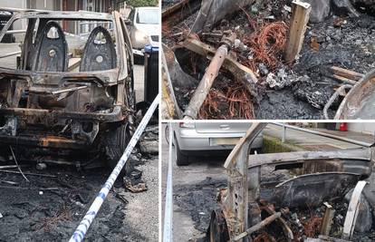 FOTO Pogledajte što je ostalo od izgorenog Smarta na Trešnjevci: 'Istrčali smo van i krenuli gasiti'