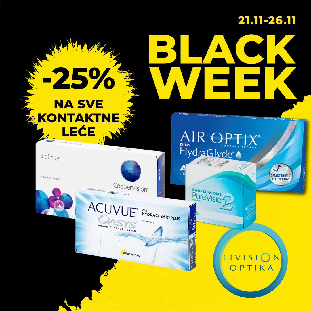 BLACK FRIDAY je Black Week u Livision optikama!