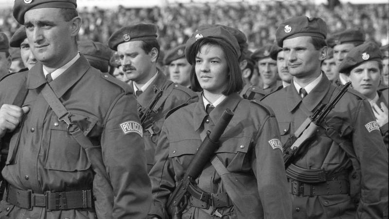 FOTO Ovako je prije 35 godina izgledalo postrojavanje ZNG-a na stadionu u Kranjčevićevoj
