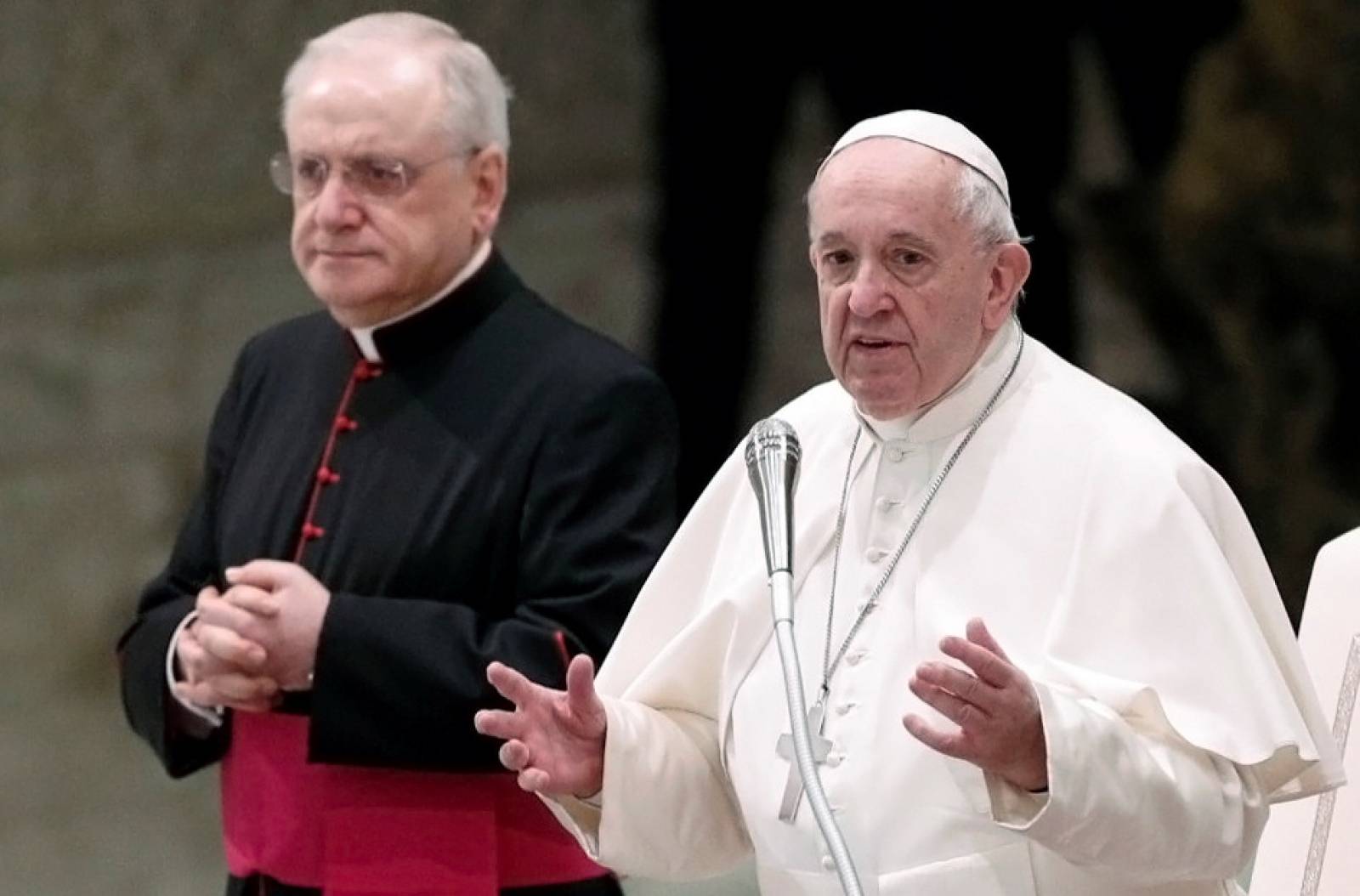 Pope Francis holds the weekly audience at Vatican