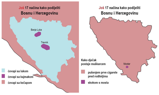 Sarajlija osmislio načine kako podijeliti BiH: Gdje su najljepše žene i što jedete uz ćevape?