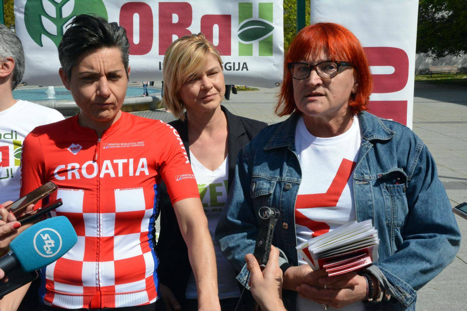 Slavonski Brod: Kandidatkinja koalicije Zelene ljevice u kampanju je krenula biciklom