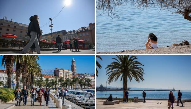 FOTO Ovo se čekalo cijelu zimu: U Zagrebu i Splitu pune terase, a u Zadru su okupirali i plaže