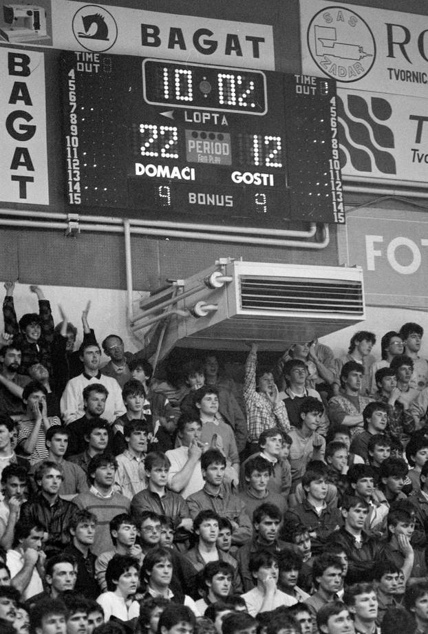 Druga utakmica finala play-offa Prvenstva Jugoslavije 1986. godine, KK Cibona - KK Zadar