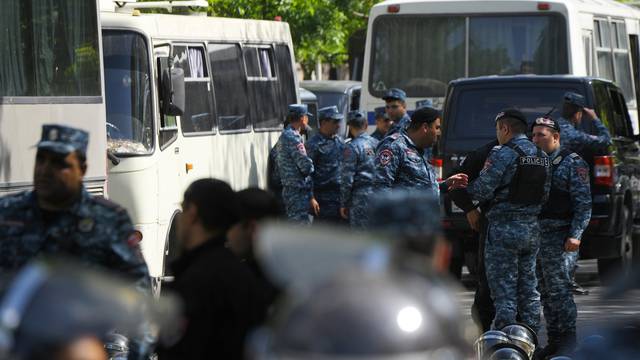 Opposition stages protests in Yerevan, Armenia