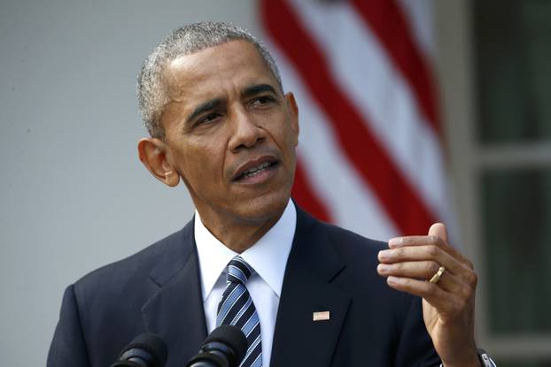 U.S.  President Obama delivers statement on U.S. presidential election results in Washington