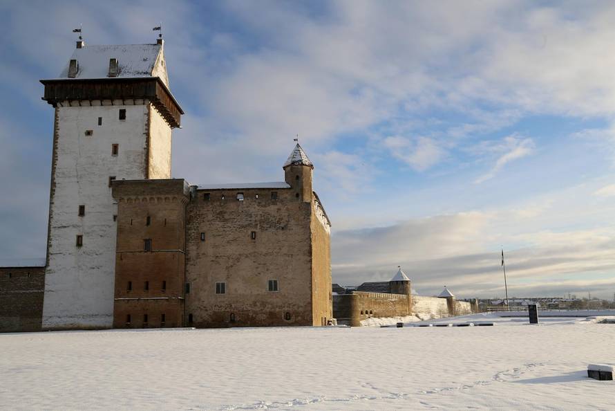 Estonian border with Russia