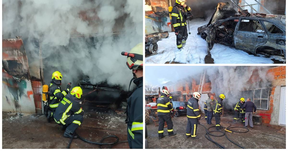 Fire Destroys Garage near Požega, Causing 10,000 Euros in Damage to Car, Machinery, and Tools