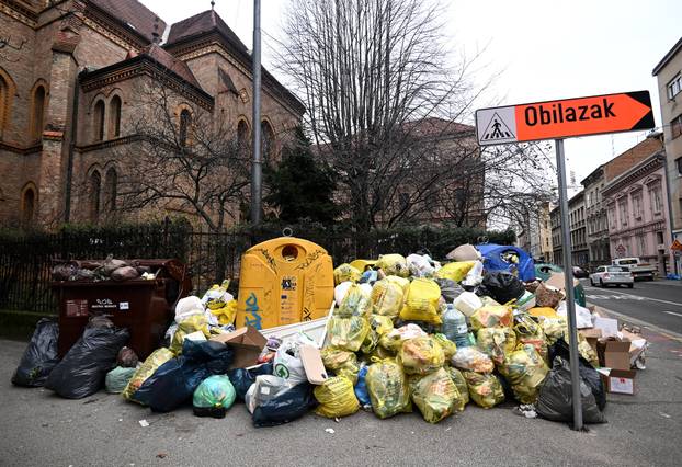 Zagreb čeka odvoz smeća koji se gomila danima
