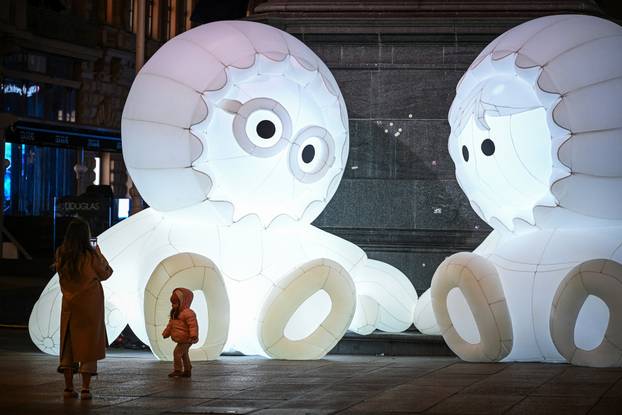 Pripreme za Festival svjetla u Zagrebu