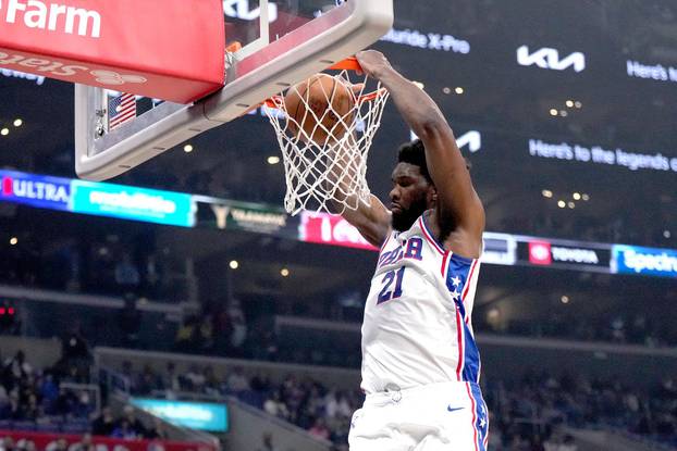 NBA: Philadelphia 76ers at Los Angeles Clippers