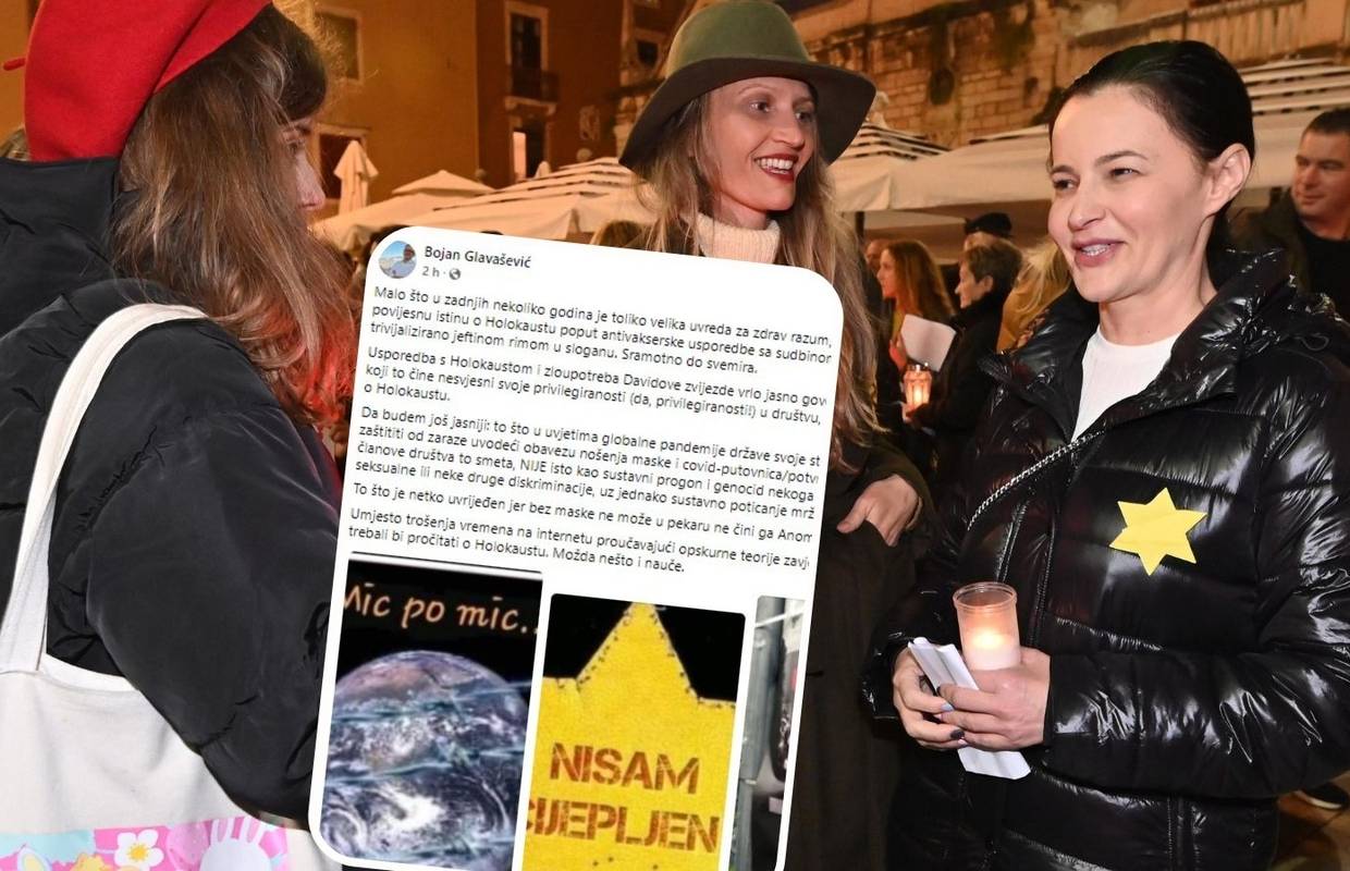 Glavašević o Davidovoj zvijezdi na prosvjedu: 'To što ne možeš u pekaru ne čini te Anom Frank'