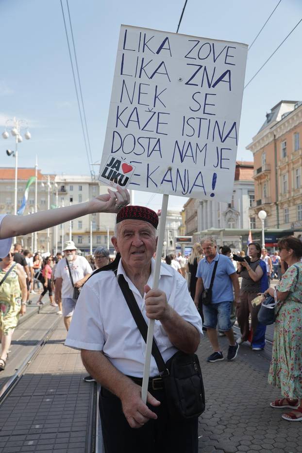Tisuće prosvjednika preplavile središte Zagreba zbog otpada u Lici