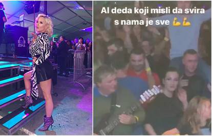 Maja zabavljala goste u šatoru, a veseli 'deda' zasvirao s njom