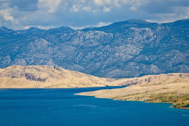 Island of Pag and Velebit mountain