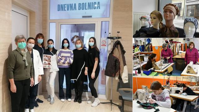 Učenici Obrtničke škole u Požegi su mladi humanitarci: 'Šivamo marame za oboljele od raka'