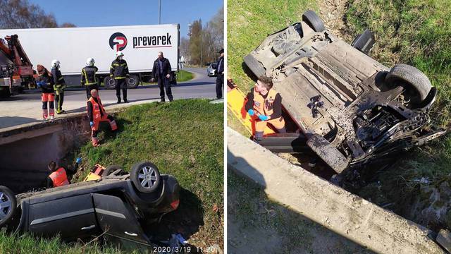 Tragedija u Osijeku: Vozač (46) izletio s ceste u kanal i poginuo