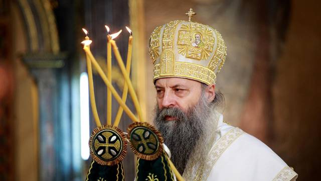 The liturgy at which the solemn act of enthronement of His Holiness Porfirije in the holiest throne of the Archbishop of Pec, Metropolitan of Belgrade and Karlovac and Patriarch of Serbia was performed was served in the Cathedral.

Liturgija na kojoj je i