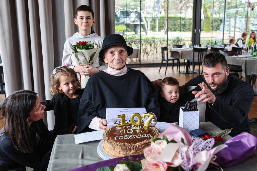 Proslava 107. rođendana najstarije Zagrepčanke