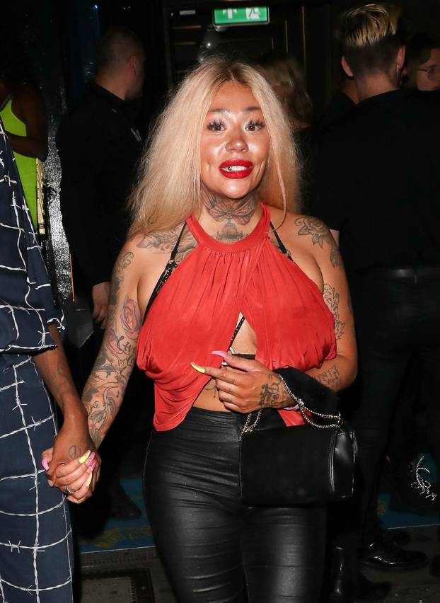 Mutya Buena is barely recognisable arriving at Moschino Party in Mayfair