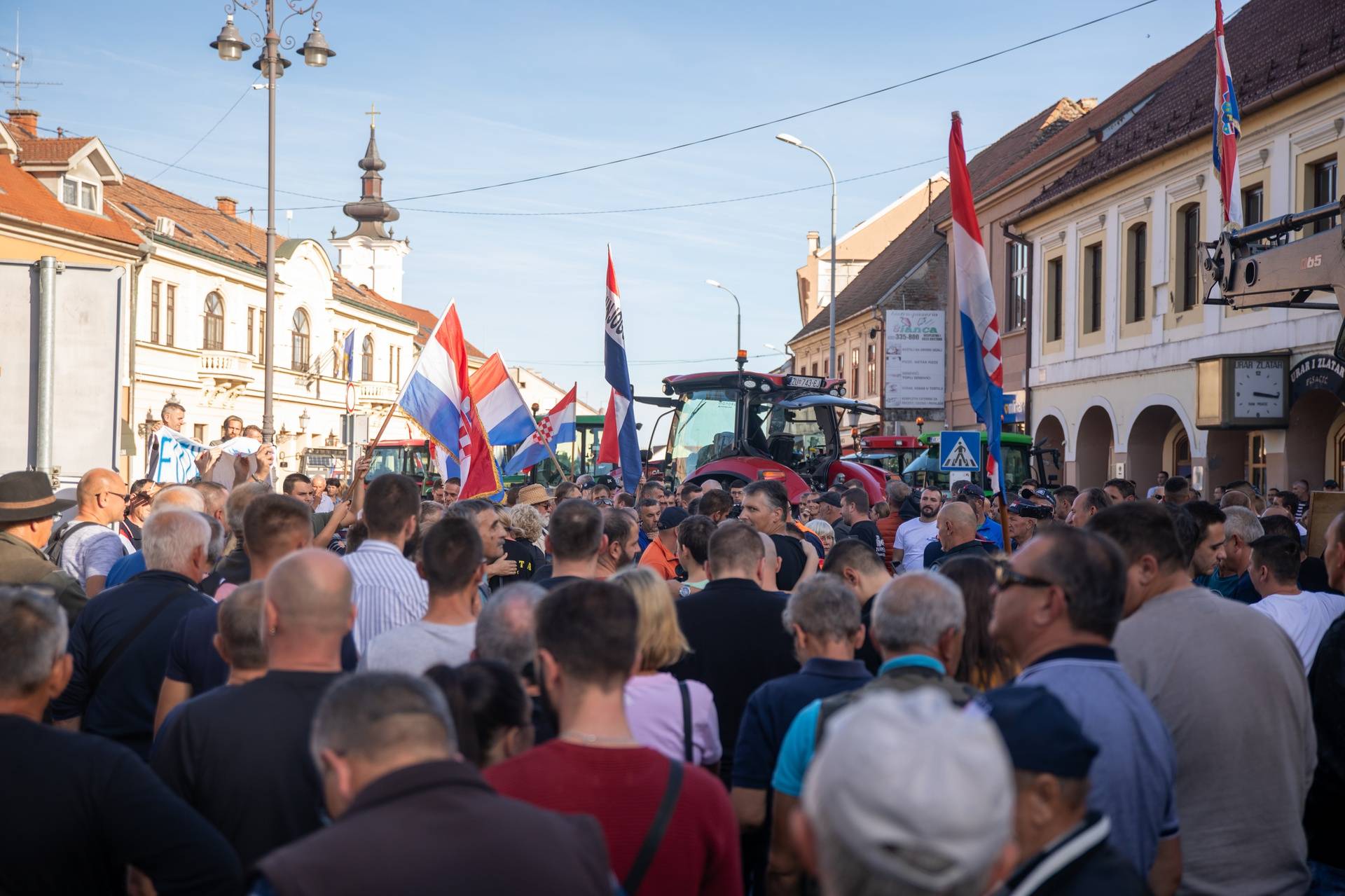 Prosvjed svinjogojaca u Vinkovcima zbog afričke svinjske kuge