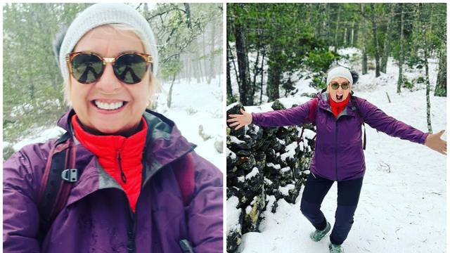 Danijela Dvornik uživa u šumi  na snježnom Braču: 'Imamo privilegiju guštati u snijegu...'