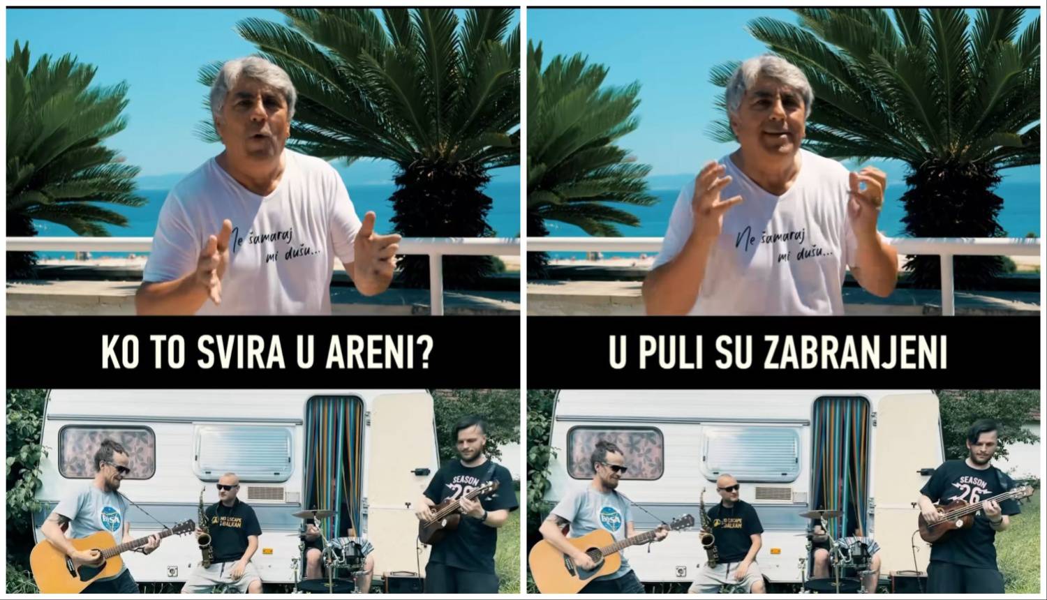 Zabranjen je u Puli, a najavio je koncert Dubioze u Areni: 'Dajte prošvercajte Duška sa sobom!'