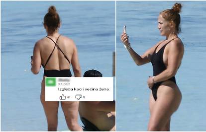 Pljušte komentari na guzu J.Lo bez Photoshopa: 'Toliko vježba, a izgleda prosječno na plaži...'