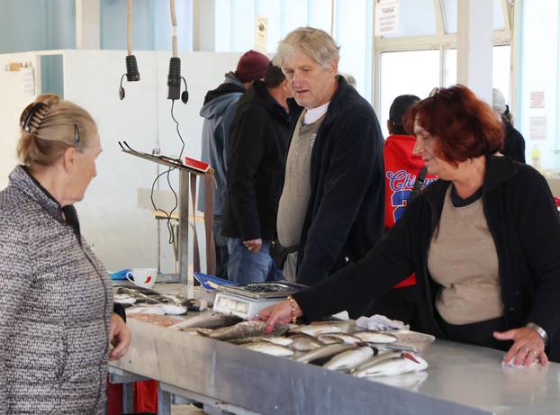 Šibenik: Ponuda ribe u šibenskoj ribarnici