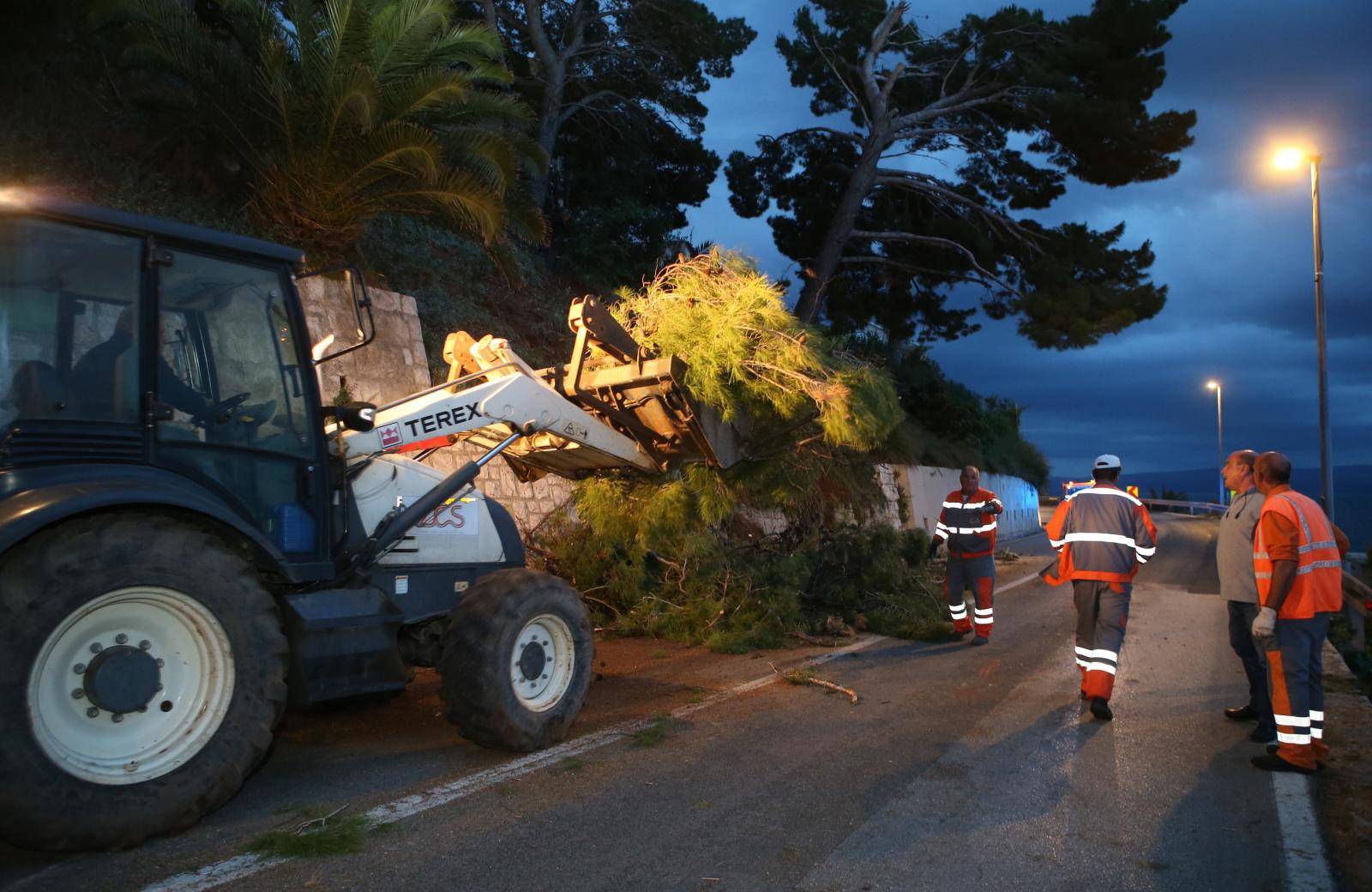 Split: Mjesto nesreÄe gdje je na autobus palo stablo