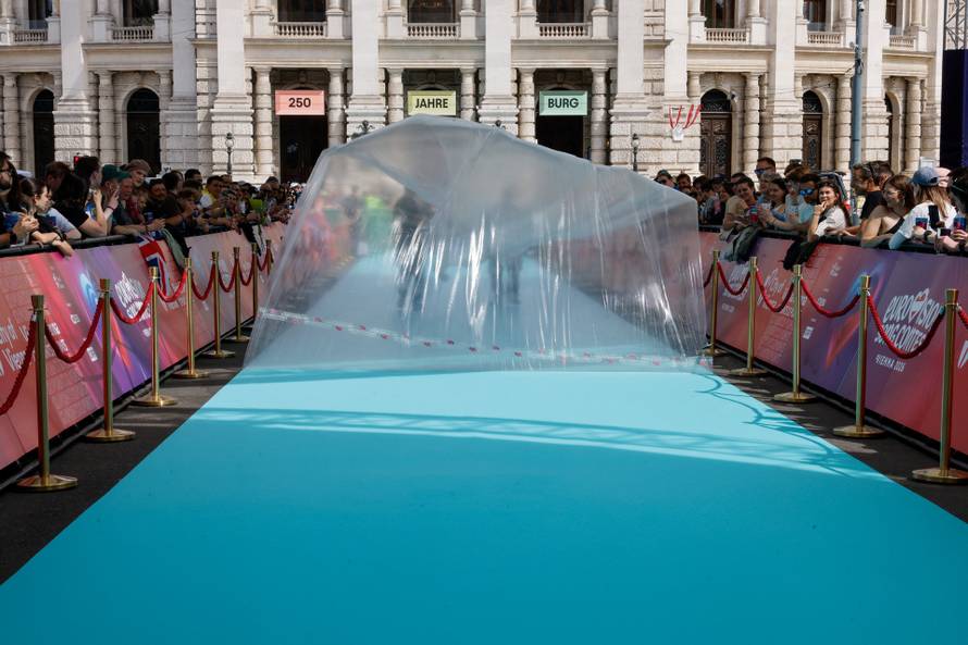 Eurovision Song Contest's 'Turquoise Carpet' event in Vienna