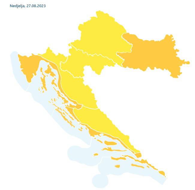 Stiže velika promjena vremena: Meteoalarm za cijelu Hrvatsku, nevrijeme i tuča, moguće bujice