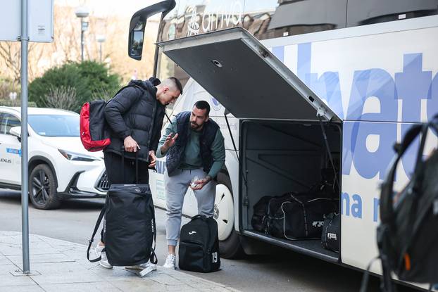 Zagreb: Okupljanje Hrvatske rukometne reprezetacije