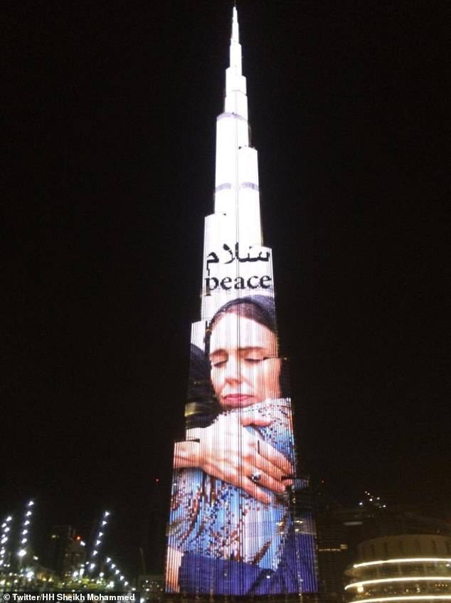Burj Khalifa sa slikom Arden: 'Hvala joj na iskrenoj potpori'