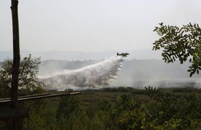 Požar zaštićenog krajolika kod Gradiške gase avioni iz Divulja  