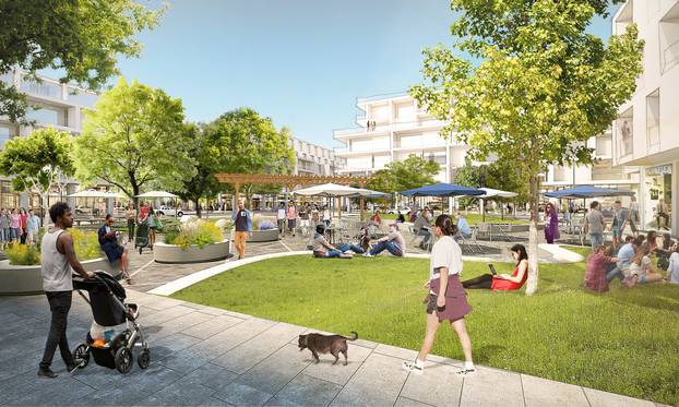 Architectural renderings of Facebookâs proposed Willow Campus in Menlo Park, California