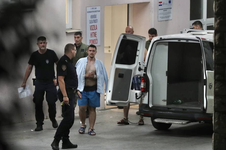 Split: Dio zatvorenika nakon požara u zatvoru snimljen na hitnom bolničkom prijemu