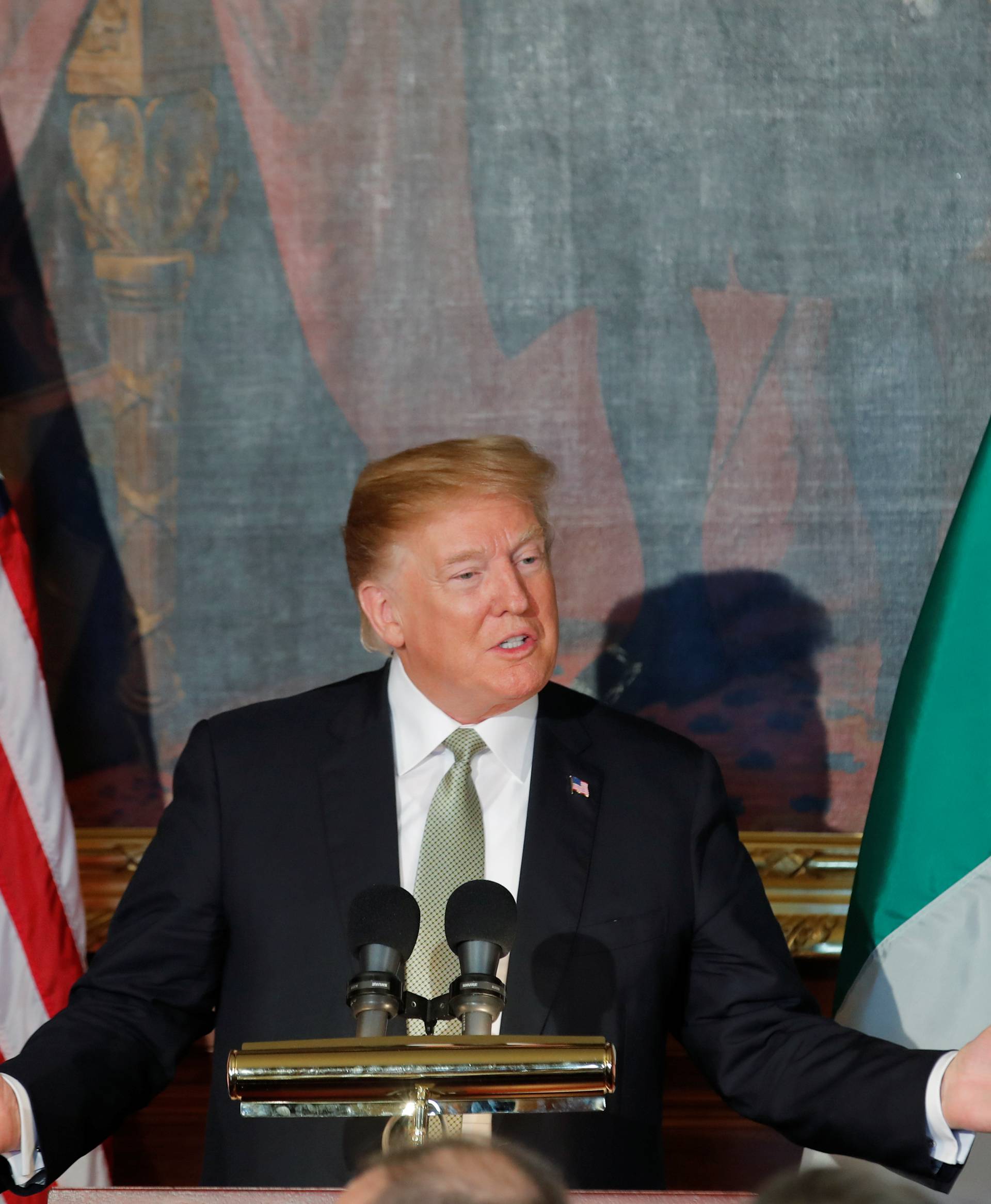 U.S. President Trump attends 37th annual Friends of Ireland luncheon at the U.S. Capitol in Washington