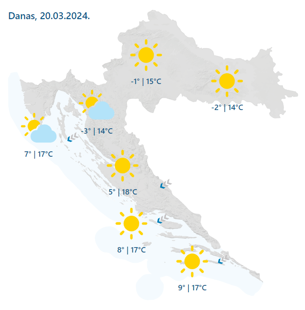 Brrrr! Proljeće, a vani minusi... Ni vikend ne izgleda ništa bolje