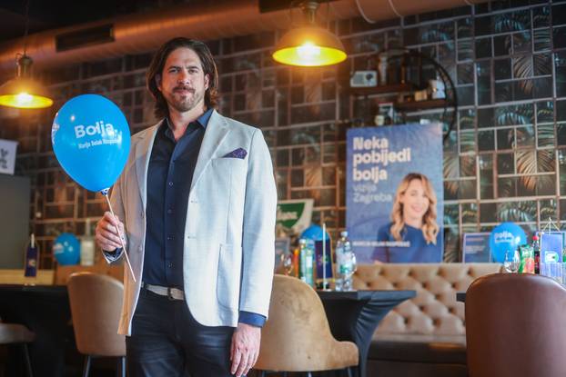 Zagreb: Doček izbornih rezultata u izbornom stožeru Marije Selak Raspudić