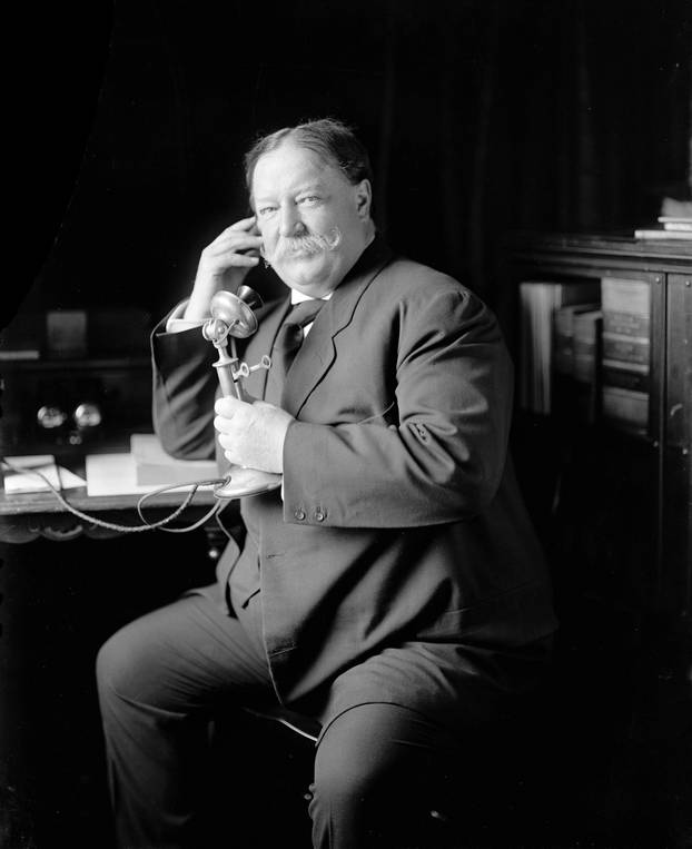 A portrait of William Howard Taft, the 27th President of the USA.