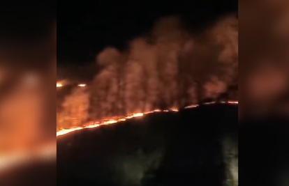 VIDEO Veliki požar kod Petrinje: 'Ugasili smo vatru koja je išla prema kućama, vjetar otežava'