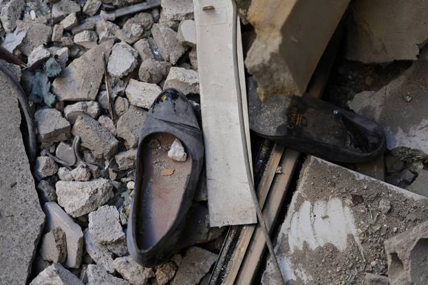 Aftermath of an Israeli strike, in central Beirut