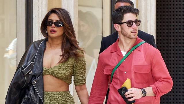 *EXCLUSIVE* Indian actress Priyanka Chopra and her husband singer Nick Jonas are living their best life while exploring the beautiful city of Rome!