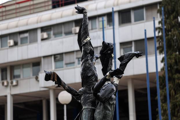 Zagreb: Dom sportova koji se obnavlja oštećen u snažnom nevremenu